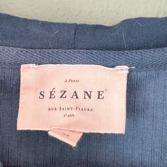 Sezane Anatole Sweatshirt Blue - Picture 6 of 7